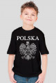 Polska z orzełkiem koszulka dziecięca