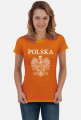 Koszulka Polska z orłem damska