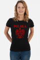 Koszulka Polska z orzełkiem damska
