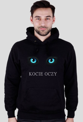 Kocie oczy męska kaptur