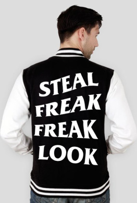 Steal freak freak look varsity white