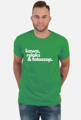 Koszulka "kawa, relaks & fotoszop." (RÓŻNE KOLORY)