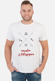 Koszulka "maraton z fotoszopem" (BIAŁA) męska