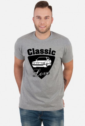 Classic Love - E21 (koszulka męska) ciemna grafika