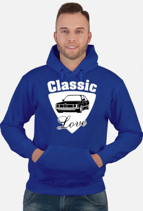 Classic Love - E21 (bluza męska kapturowa) jasna grafika