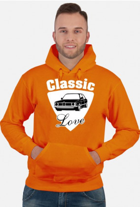 Classic Love - E21 (bluza męska kapturowa) jasna grafika