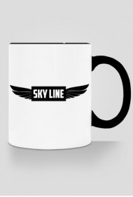 Kubek z nadrukiem SKY LINE [Czarne ucho]