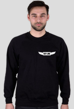 Bluza z nadrukiem SKY LINE [Czarna]