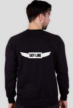 Bluza z nadrukiem SKY LINE [Czarna]