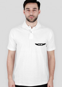 Koszulka Polo z nadrukiem SKY LINE [Biała]