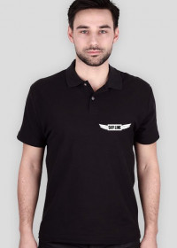 Koszulka Polo z nadrukiem SKY LINE [Czarna]