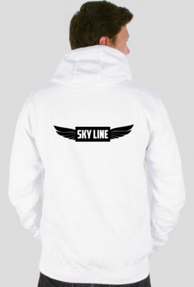 Bluza z czarnym kapturem z nadrukiem SKY LINE
