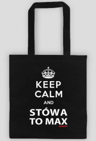 Keep Calm and Stówa to Max | torba czarna