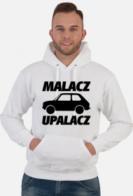Malacz upalacz (bluza męska kapturowa) ciemna grafika