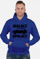 Malacz upalacz (bluza męska kapturowa) ciemna grafika