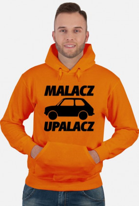Malacz upalacz (bluza męska kapturowa) ciemna grafika