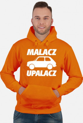 Malacz upalacz (bluza męska kapturowa) jasna grafika