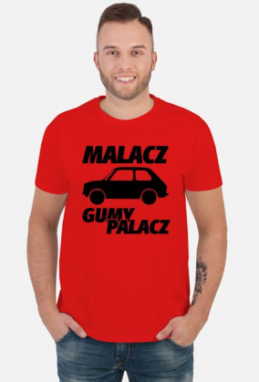 Malacz gumy palacz (koszulka męska) ciemna grafika