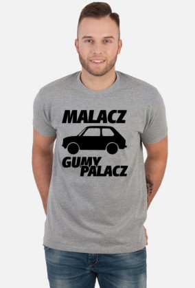 Malacz gumy palacz (koszulka męska) ciemna grafika