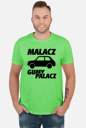 Malacz gumy palacz (koszulka męska) ciemna grafika