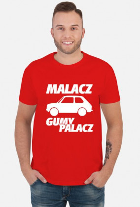 Malacz gumy palacz (koszulka męska) jasna grafika