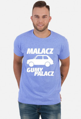 Malacz gumy palacz (koszulka męska) jasna grafika