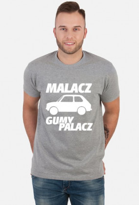 Malacz gumy palacz (koszulka męska) jasna grafika