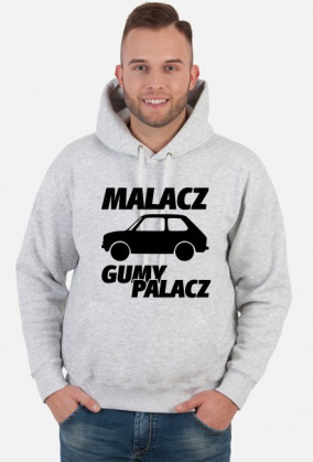 Malacz gumy palacz (bluza męska kapturowa) ciemna grafika