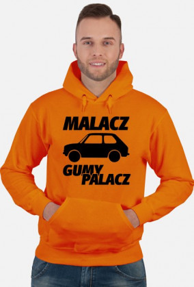 Malacz gumy palacz (bluza męska kapturowa) ciemna grafika