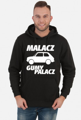 Malacz gumy palacz (bluza męska kapturowa) jasna grafika