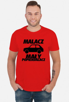 Malacz mały popierdalacz (koszulka męska) ciemna grafika