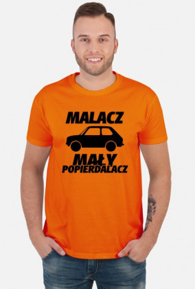 Malacz mały popierdalacz (koszulka męska) ciemna grafika