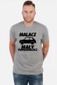 Malacz mały popierdalacz (koszulka męska) ciemna grafika
