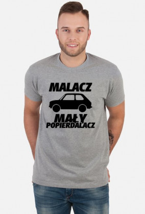 Malacz mały popierdalacz (koszulka męska) ciemna grafika