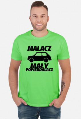 Malacz mały popierdalacz (koszulka męska) ciemna grafika