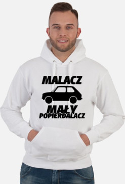 Malacz mały popierdalacz (bluza męska kapturowa) ciemna grafika