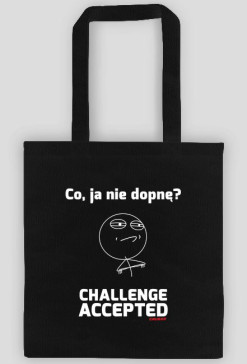 Co, ja nie dopnę? | torba na ramię | czarna