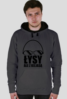 Bluza z kapturem Łysy ale z klasą