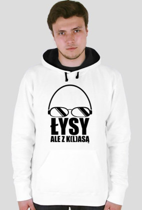 Bluza z kapturem Łysy ale z klasą