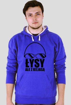 Bluza z kapturem Łysy ale z klasą