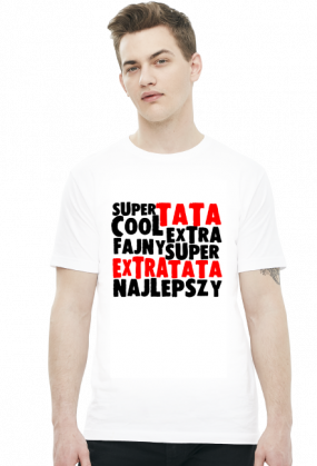 Koszulka dla taty - Super Extra Cool Tata