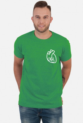 W SERCU MAM ROWER - KOSZULKA KOLOROWA