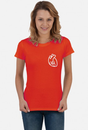 W SERCU MAM ROWER - KOSZULKA KOLOROWA