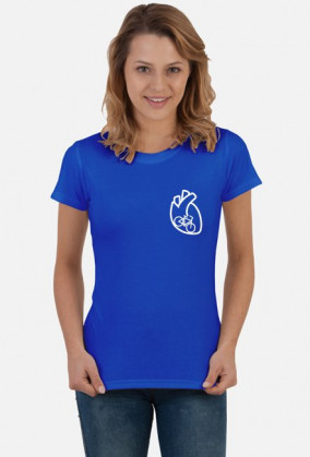 W SERCU MAM ROWER - KOSZULKA KOLOROWA