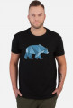 Koszulka Geometryczny Niebieskawy Niedźwiedź