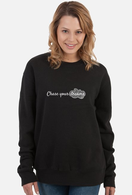 Chase your dreams - BLUZA DAMSKA CZARNA