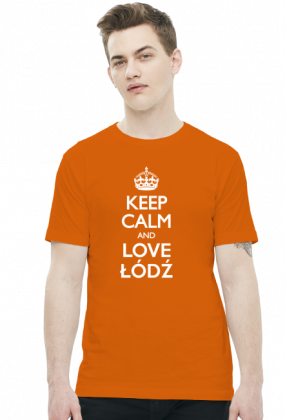 Koszulka z napisem Keep Calm Łódź