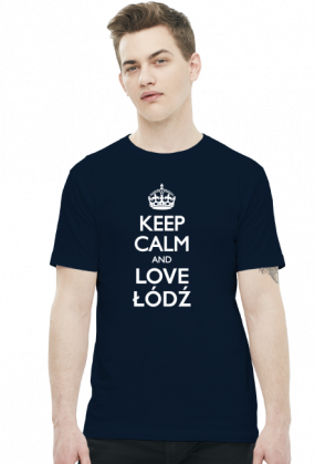 Koszulka z napisem Keep Calm Łódź