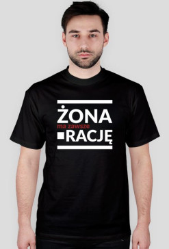 Czarna koszulka z napisem