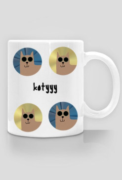 Kubek z kotami - kot koty